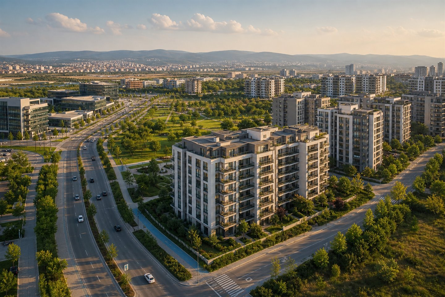 Gelişim potansiyeli taşıyan modern konut projeleri ve ulaşım aksları